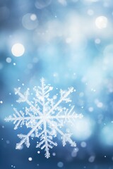 Fototapeta na wymiar christmas background with snowflakes - generative ai