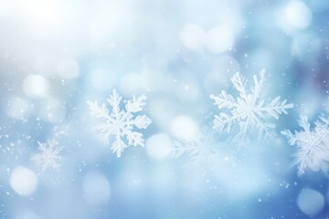 Naklejka na ściany i meble Universal winter background with snowflake - generative ai