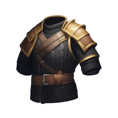 Medieval leather armor game ai generated