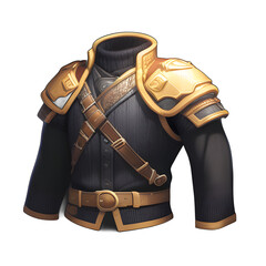 Medieval leather armor game ai generated