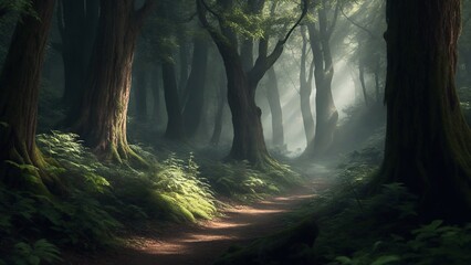 A breathtakingly beautiful forest
