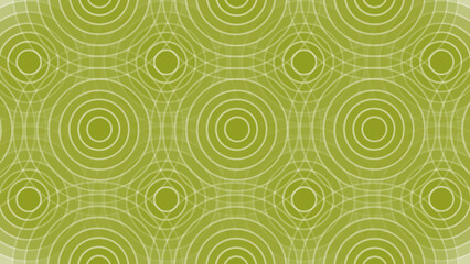 Green abstract background with circles