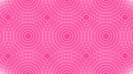 Pink abstract background with circles