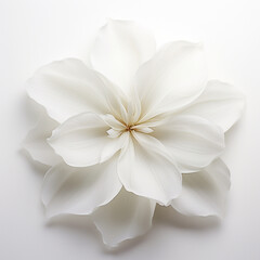 Obraz na płótnie Canvas white flower on white background