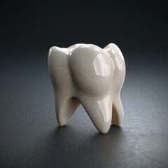 3D Rendering of a Molar Tooth - obrazy, fototapety, plakaty