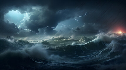 Beautiful tempest illustration