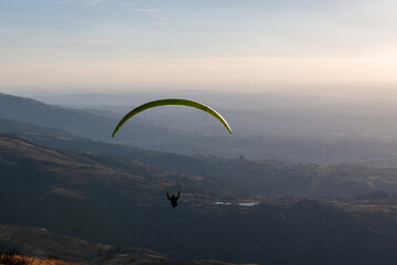Paraglider in the Air