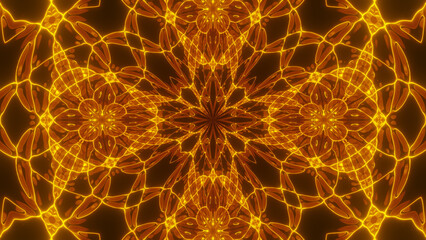 Abstract cosmic chaos background. Symmetric kaleidoscope backdrop from Liquid hypnotic rays.