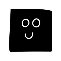 geometric face shape silhouette