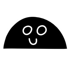 geometric face shape silhouette