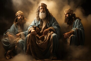 Three Kings Day, The Three Wise Men, Reyes Magos, Religion bible evangilia, birth of jesus christ, god . Bethlehem - obrazy, fototapety, plakaty