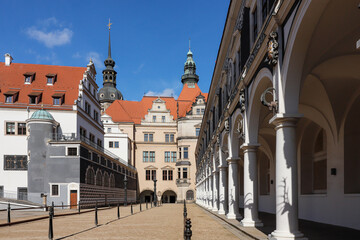 Fototapeta premium Stallhof im Residenzschloß von Dresden