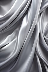 silver satin background - generative ai