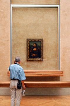Mona Lisa at the Louvre, Paris