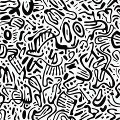 seamless pattern with black and white arrows - generative ai