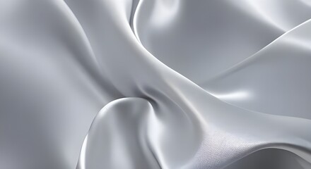 Fototapeta premium silver silk background - generative ai