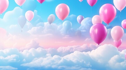 Pink and Blue minimalist background