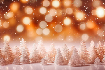 Fototapeta na wymiar Beautiful background image with small snowdrifts close up, snowy christmas trees and winter vibes, snowy, christmas vibes