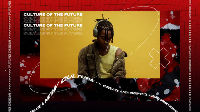Urban Media Opener Template contains 25 placeholders, 45 editable text layers, and 1 logo placeholder. Available in 4K resolution.