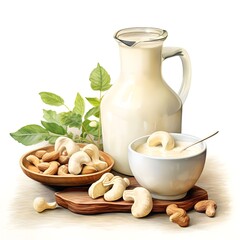 nuts and milk