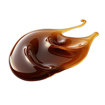 Sticky and Sweet Molasses Isolated on a Transparent Background
