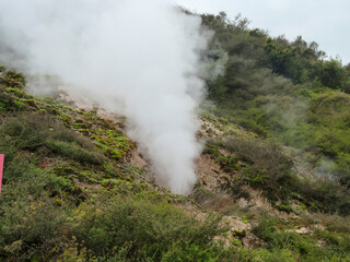 Craters of the Moon on the north island of New Zealand