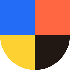 Fototapeta premium Bauhaus Mosaic Geometric