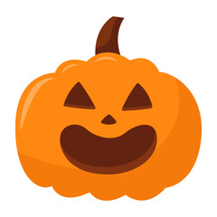 Halloween Pumpkin Icon Vector
