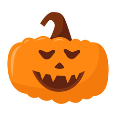 Halloween Pumpkin Icon Vector