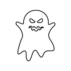 Halloween Ghost Icon Vector