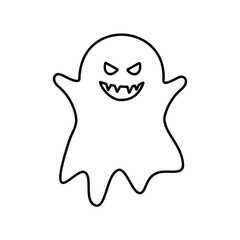 Halloween Ghost Icon Vector