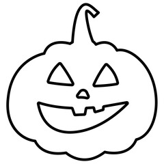 Halloween Pumpkin Face Vector Icon