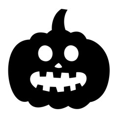Halloween Pumpkin Face Vector Icon