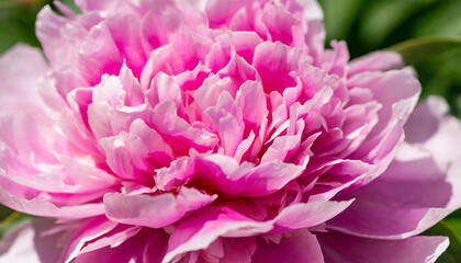 beautiful pink peonies as background closeup view