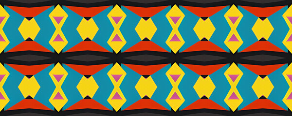 Seamless Navajo Embroidery. Native Woven