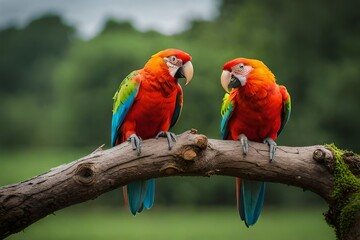 pair of parrots