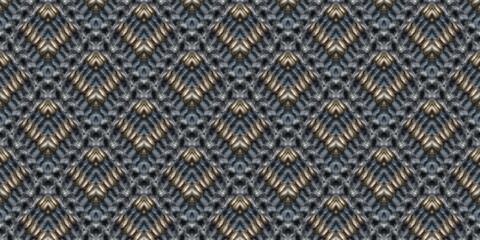 Seamless Native Ornament. Native Woven Tapestry.