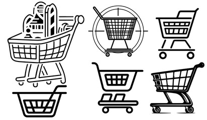 shopping cart vector