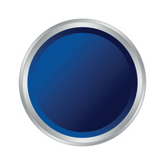 blue 3d button design