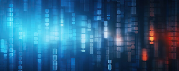 Obraz premium Digital abstract background. Can be used for technological processes, neural networks and AI, digital storages, sound and graphic forms, science, education, etc.