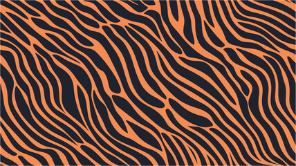 Seamless print for clothing or print. Stripe animals jungle tiger pattern. Vibrant graphic wallpaper with stripes design. Very big size computer generated tiger texture.