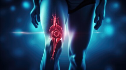 Asia female athlete or spot woman having knee injury due to ligament inflammation, knee pain due to exercise, massage, muscle relaxation, rheumatoid arthritis, gait disturbance, rheumatoid arthritis