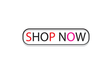 Shop now button with shopping design cart. Shop now. Modern collection for web site. Online shopping. Click here, apply, buttons hand pointer clicking. Web design elements. Vector and illustration.