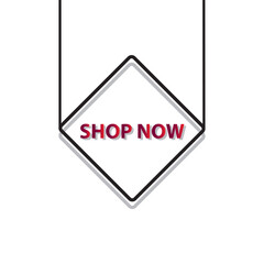 Shop now button with shopping design cart. Shop now. Modern collection for web site. Online shopping. Click here, apply, buttons hand pointer clicking. Web design elements. Vector and illustration.