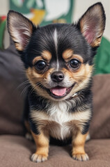 Adorable Chuhuahua Puppy, be enchanted by the undeniable cuteness of this little friend and his irresistible visual appeal.