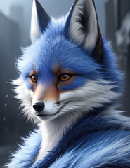 Naklejka premium fox portrait