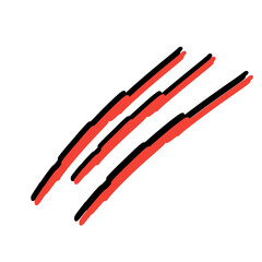 claw scratch vector element