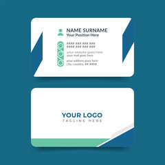 Modern doctor healthcare professional business card template design
