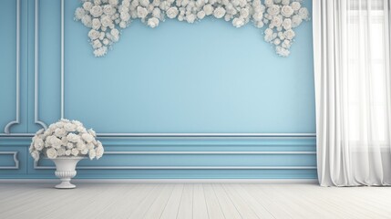 Captivating Blue Wedding Scene