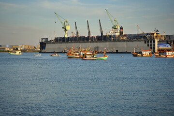 The Ship repair shop located at the Laem Chabang Sriracha Chonburi Thailand